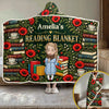 Personalized Snuggle Blanket, Hoodie Blanket - Gift For Book Lovers - Lost In The Pages