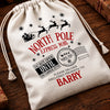 Personalized Drawstring Gift Bag - Christmas Gift For Kids, Family - Santa’s Secret Delivery