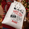 Personalized Drawstring Gift Bag - Christmas Gift For Kids, Family - Santa’s Secret Delivery