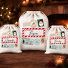 Personalized Drawstring Gift Bag - Christmas Gift For Kids, Family - Santa Approved Delivery