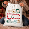Personalized Drawstring Gift Bag - Christmas Gift For Kids, Family - Santa Approved Delivery