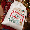 Personalized Drawstring Gift Bag - Christmas Gift For Kids, Family - Santa Approved Delivery