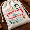 Personalized Drawstring Gift Bag - Christmas Gift For Kids, Family - Santa Approved Delivery