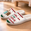 Personalized Flat Scuff Slippers - Gift For Book Lovers - Shhh I'm reading