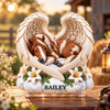 Personalized Photo Acrylic Plaque - Sympathy Gift For Horse Lovers - My Horse, My Therapy