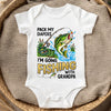 Personalized Baby Onesie – Gift For Grandpa, Fishing Lovers – Pack My Diapers Going Fishing