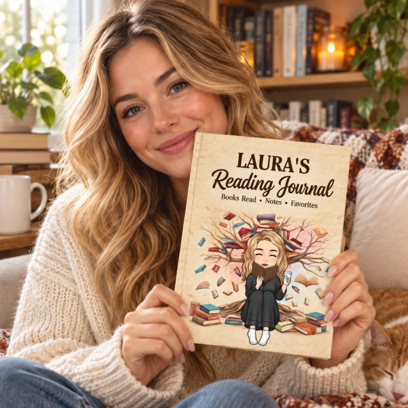 Personalized Hardcover Journal - Gift For Book Lovers - Where Reading Memories Live
