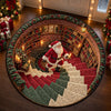Personalized Quilted Round Mat - Christmas Gift For Family - Merry Moments All Season
