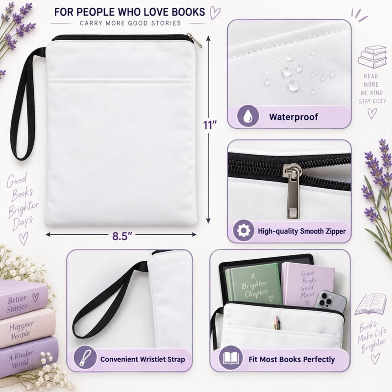 Personalized Book Sleeve - Gift For Book Lovers - Lost In A World Of Stories
