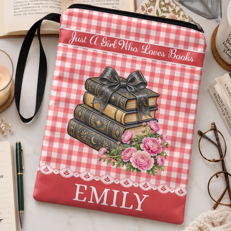 Personalized Book Sleeve - Gift For Book Lovers - Lost In A World Of Stories
