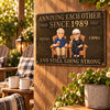 Personalized Photo Home Decor Metal Sign - Anniversary Gift For Couple - Still Annoying Each Other