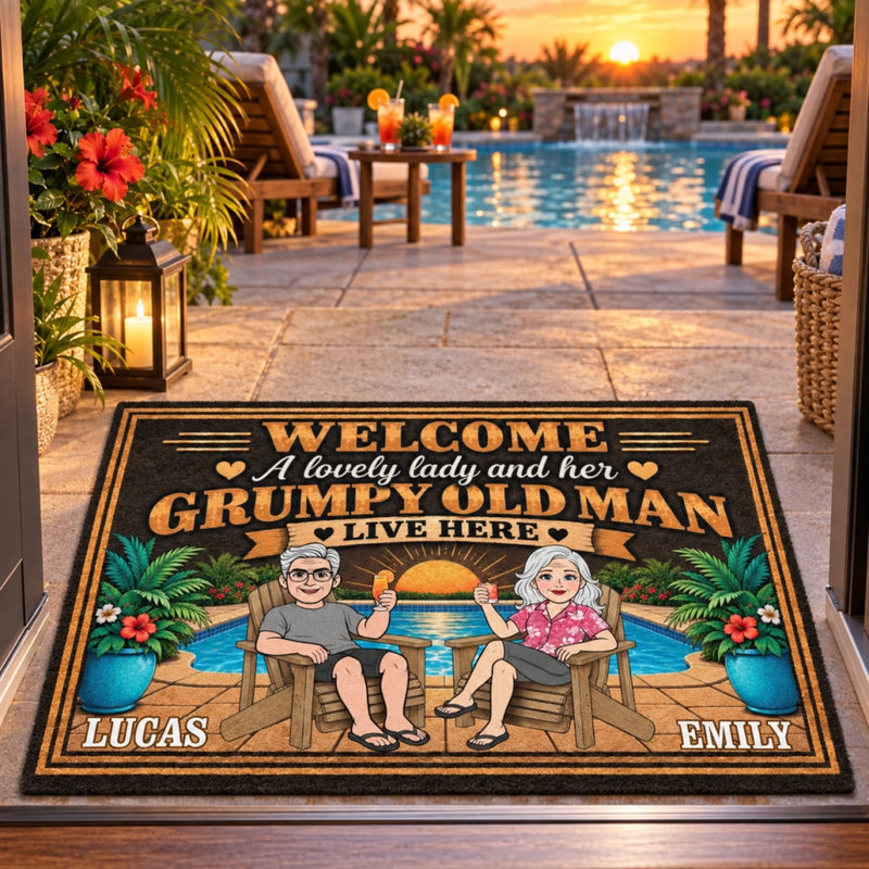 Personalized Home Decor Decorative Mat – Anniversary Gift For Couple – Perfect Match