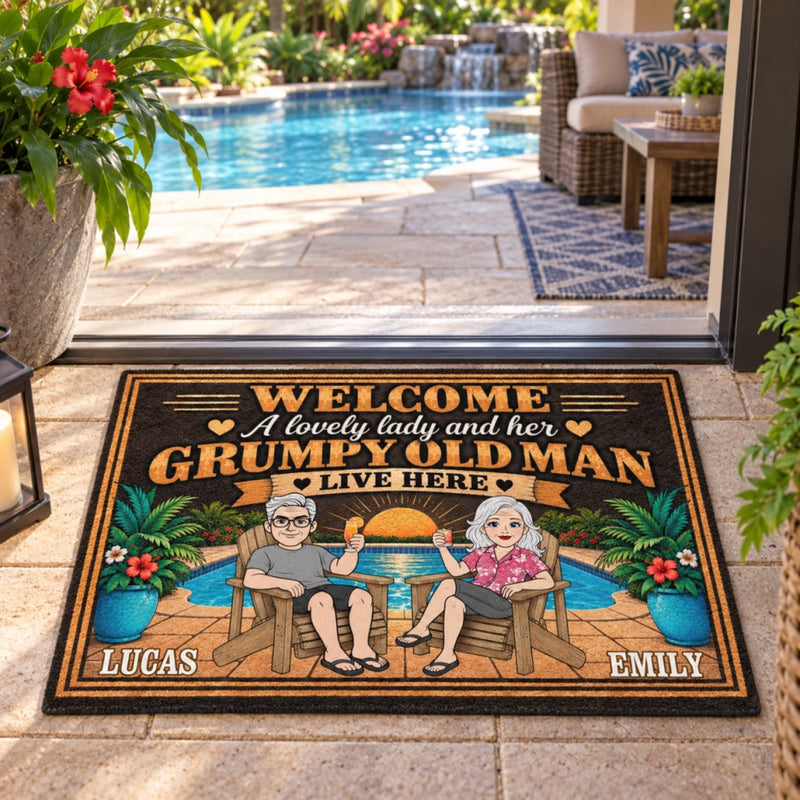 Personalized Home Decor Decorative Mat – Anniversary Gift For Couple – Perfect Match