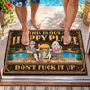 Personalized Home Decor Decorative Mat – Anniversary Gift For Couple – Growing Old, Staying Fun