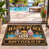 Personalized Home Decor Decorative Mat – Anniversary Gift For Couple – Growing Old, Staying Fun