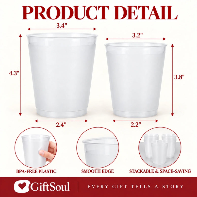 Personalized Party Cups - Christmas Gift For Family - Cookies, Cocktails
