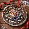 Personalized Glass Ornament - Christmas Gift For Sister, Bestie, Best Friend - Forever Young At Heart
