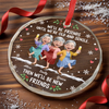Personalized Glass Ornament - Christmas Gift For Sister, Bestie, Best Friend - Growing Old Together