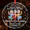 Personalized Glass Ornament - Christmas Gift For Sister, Bestie, Best Friend - Growing Old Together