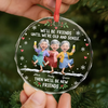 Personalized Glass Ornament - Christmas Gift For Sister, Bestie, Best Friend - Growing Old Together