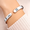 Personalized Cuff Bracelet – Christmas, Sympathy Gift For Family – My Heart Was Not Ready