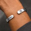Personalized Cuff Bracelet – Christmas, Sympathy Gift For Family – My Heart Was Not Ready