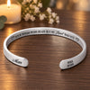 Personalized Cuff Bracelet – Christmas, Sympathy Gift For Family – My Heart Was Not Ready
