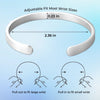 Personalized Cuff Bracelet – Christmas, Sympathy Gift For Family – Your Love Still Remains