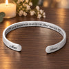 Personalized Cuff Bracelet – Christmas, Sympathy Gift For Family – Your Love Still Remains