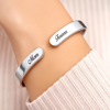 Personalized Cuff Bracelet – Christmas, Sympathy Gift For Family – Your Love Still Remains