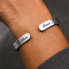 Personalized Cuff Bracelet – Christmas, Sympathy Gift For Family – Your Love Still Remains