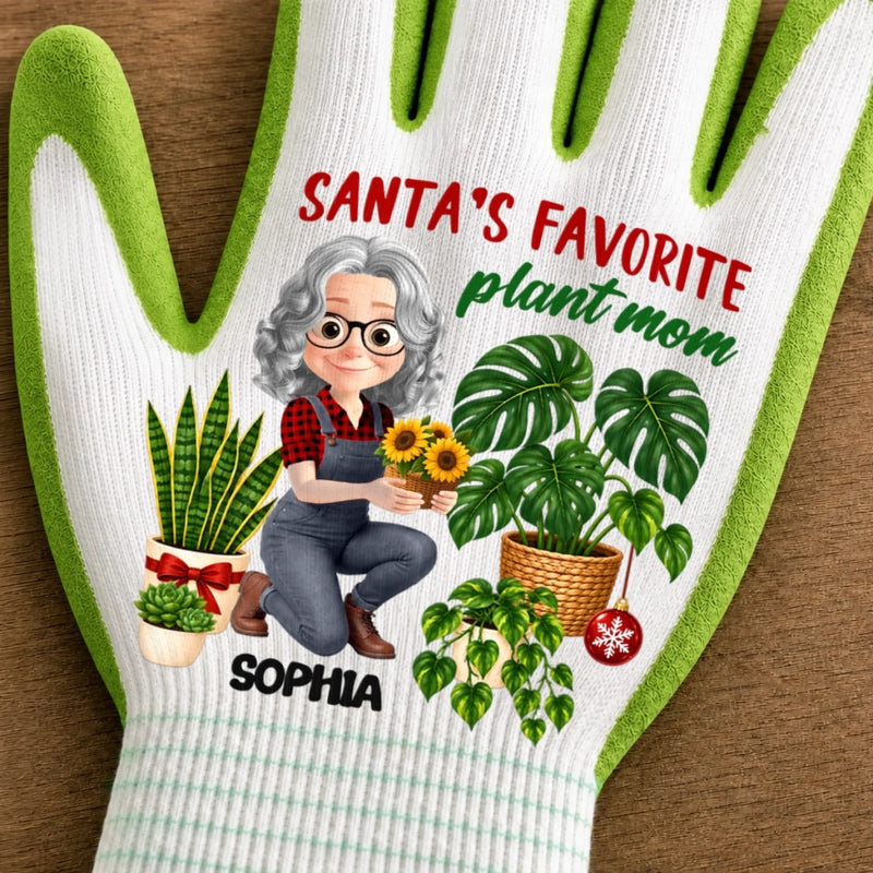 Personalized Coated Grip Gardening Gloves – Christmas Gift For Garden Lovers, Plant Lovers, Gardeners – Mom Of Many Plants