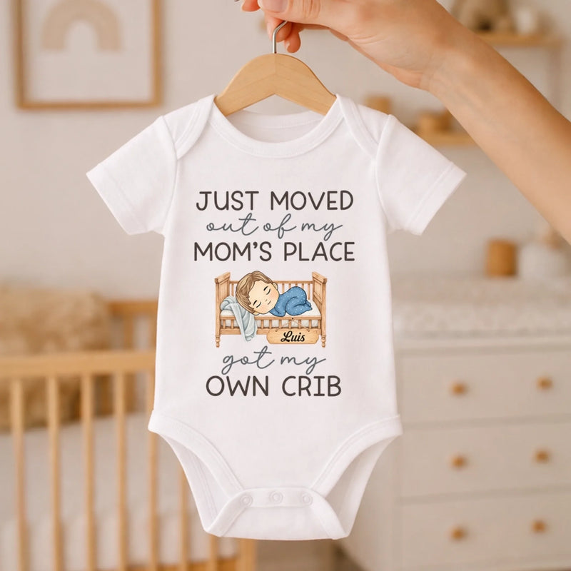 Personalized Baby Onesie – Gift For New Mom, Baby – Upgraded To My Crib