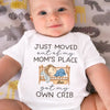Personalized Baby Onesie – Gift For New Mom, Baby – Upgraded To My Crib