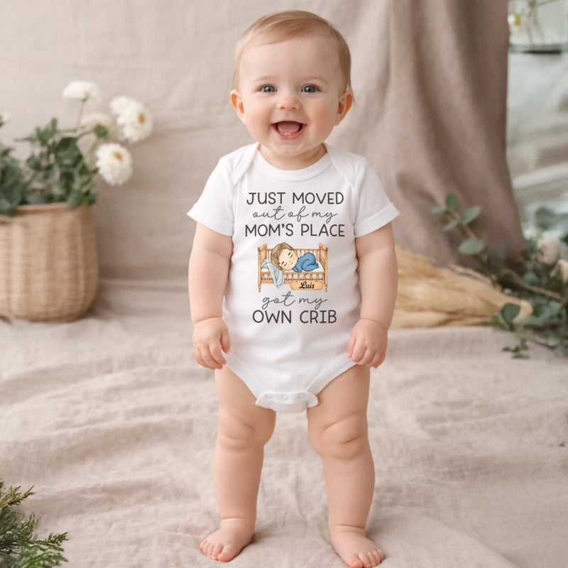 Personalized Baby Onesie – Gift For New Mom, Baby – Upgraded To My Crib