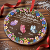 Personalized Glass Ornament - Christmas Gift For Sister, Bestie, Best Friend - Sisters Are Like Butterflies