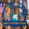 Personalized Shaped Metal Sign - Gift For Guitar Lovers - Life Is Better With Music