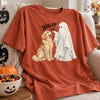 Personalized Photo Comfort T-Shirt - Halloween Gift For Pet Lovers - Boo-P Who’s There