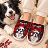 Personalized Photo Flat Scuff Slippers – Christmas Gift For Pet Lovers – Make It Furry