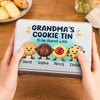 Personalized Metal Tin - Gift For Grandma, Grandpa - Cookies Made With Love