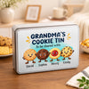 Personalized Metal Tin - Gift For Grandma, Grandpa - Cookies Made With Love