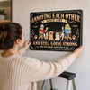 Personalized Home Decor Metal Sign - Anniversary Gift For Couple, Pet Lovers - Our Fur Babies Have Seen It All