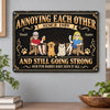 Personalized Home Decor Metal Sign - Anniversary Gift For Couple, Pet Lovers - Our Fur Babies Have Seen It All