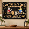 Personalized Home Decor Metal Sign - Anniversary Gift For Couple, Pet Lovers - Our Fur Babies Have Seen It All