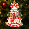 Personalized Acrylic Ornament – Christmas Gift For Baking Lovers – Happiness Is Homemade