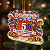 Personalized Acrylic Ornament – America 250th Anniversary Christmas Gift For Family – Proud Of Where We Belong