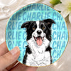Personalized Photo Jewelry Dish - Birthday Gift For Pet Lovers - Love Is Four Paws