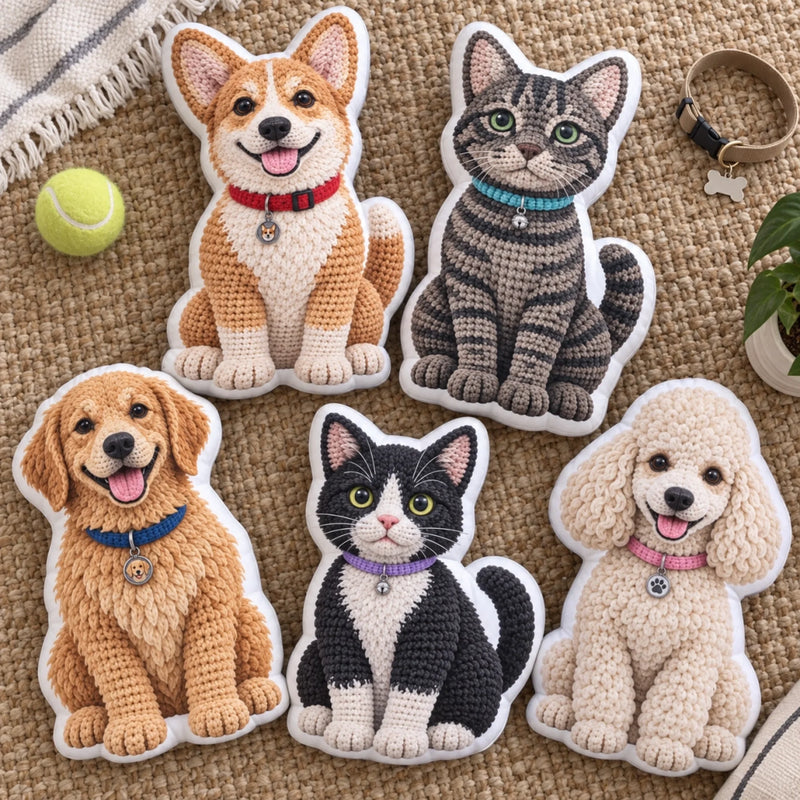 Personalized Photo Shaped Pillow - Birthday Gift For Pet Lovers - Too Cute To Handle