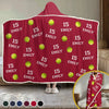 Personalized Snuggle Blanket, Hoodie Blanket - Christmas Gift For Sport Lovers - Play Hard, Play Smart
