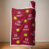 Personalized Snuggle Blanket, Hoodie Blanket - Christmas Gift For Sport Lovers - Play Hard, Play Smart